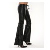 Women Faux Lace Up Club Pants 